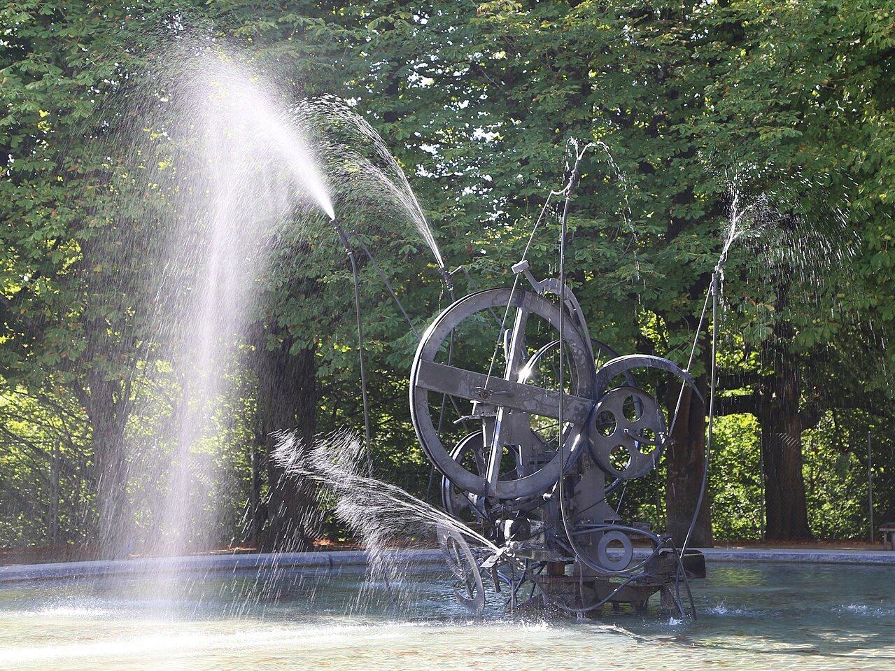 Jean Tinguely, Monument pour Jo Siffert, 1984, Grand Places, Fribourg